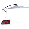 Hook Parasol ogrodowy bez obciążników Ø 3 m, szary NOELA 3457096