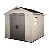 Factor Domek ogrodowy 8x8, 257 x 243 x 255 cm, beżowy KETER 209875