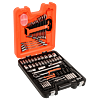 Zestaw kluczy nasadowych 1/4", 1/2" + klucze dwustronne, klucze L - 106 sztuk w walizce BAHCO S106