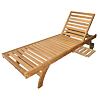 Wawe Leżak ogrodowy z regulacją, teak, jasnobrązowy NOELA 345755