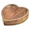 Misa serce 20 x 20 x 7 cm, drewno mango INDECOR X13069