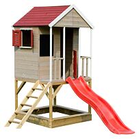 Drewniany domek dla dzieci Weranda ze zjeżdżalnią MARIMEX 11640361