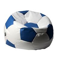 Pufa EUROBALL BIG XL biało-niebieski Antares