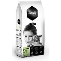 Premium cat KITTEN karma dla kotów 1,5kg - kurczak AMITY 2100948