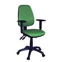 Krzesło biurowe z podłokietnikami CLASSIC zielone Antares