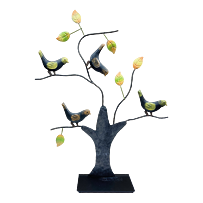 Drzewo z ptakami metalowe duże 57 x 45 cm Prodex A00652