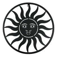 Sun metal czarny mniejszy 38 cm Prodex 5097