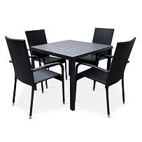 Zestaw ogrodowy jadalniany – stół Viking M + 4x krzesło Paris NOELA 34570493
