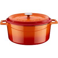 Garnek Ø 32 cm, 9,8 l, żeliwny, pomarańczowy LAVA METAL LVYTC32K2OR