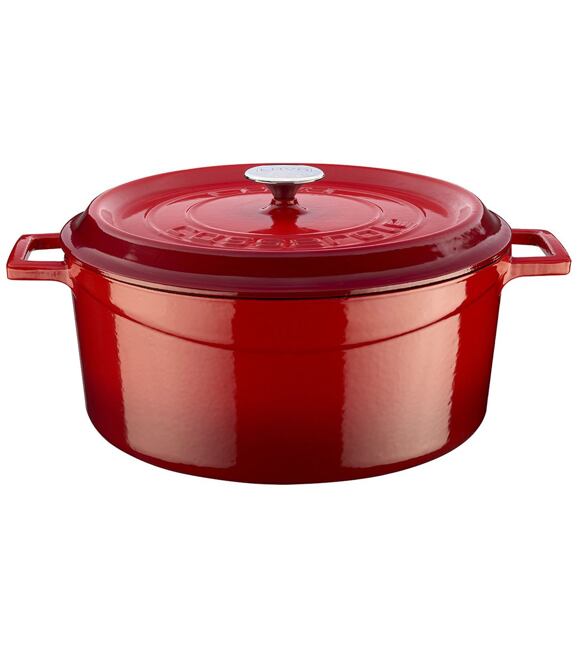 Garnek Ø 32 cm, 9,8 l, żeliwny, czerwony LAVA METAL LVYTC32K2R