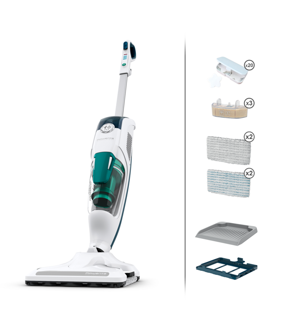 CLEAN&STEAM REVOLUTION mop parowy i odkurzacz ROWENTA RY7777WH