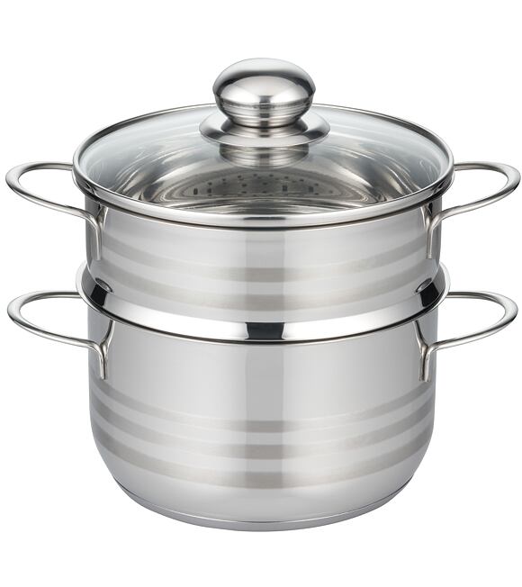 Brillant Garnek do gotowania na parze Ø 24 cm, 2,9/5,6 l, stal nierdzewna ELO BASIC 22724