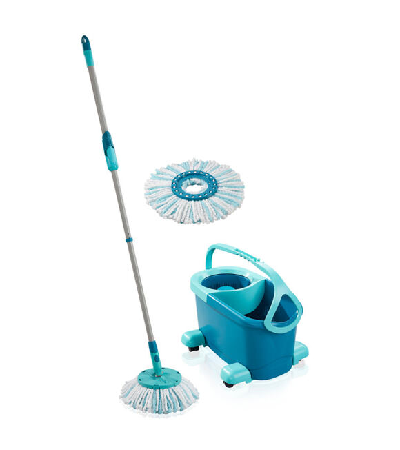 CLEAN TWIST Disc Mop Ergo Mobile Zestaw sprzątający z zapasową głowicą LEIFHEIT 52102+52104