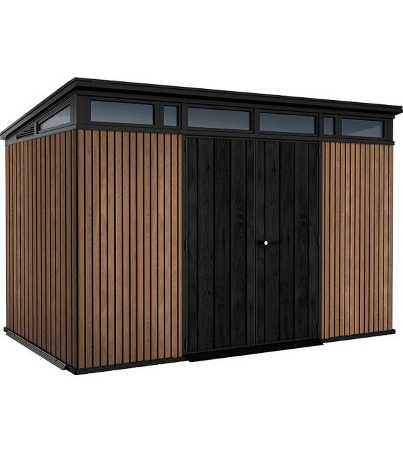Pent Signature Domek ogrodowy 11x7, 342 x 226 x 216 cm, brązowy KETER 259825