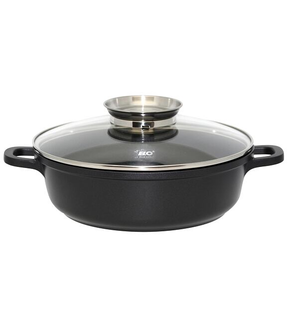 Alucast Brytfanna ze szklaną pokrywką i uchwytem aromatycznym Ø 32 cm ELO 19632