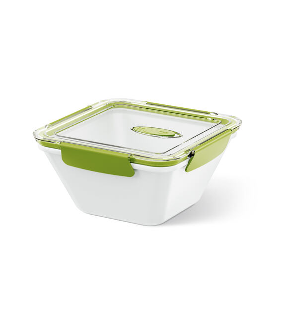 Pudełko na żywność biało-zielone Bento Box – 1,5 l Emsa 513961