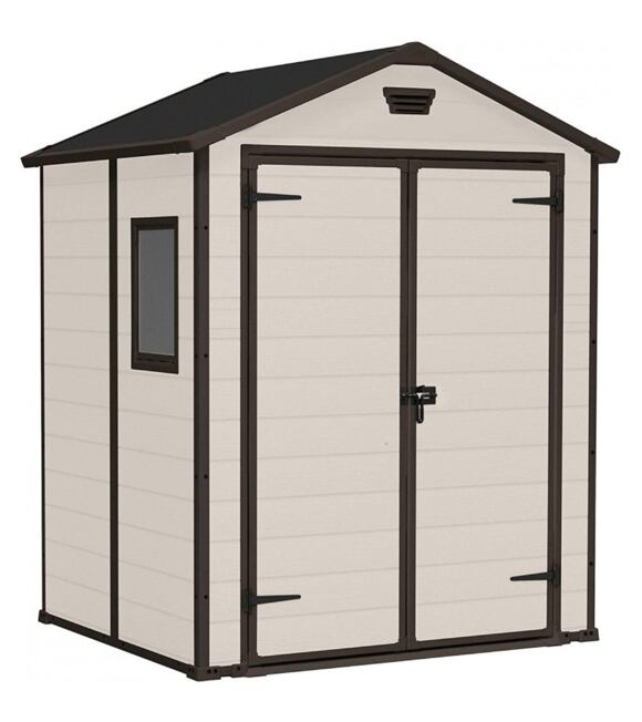 Manor Domek ogrodowy 6x5 DD, 185 x 226 x 152 cm, beżowy KETER 255139