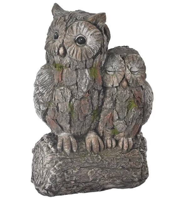 Ebi Sowa 27 x 17 x 41 cm, ceramika, wzór kamień INDECOR X14116