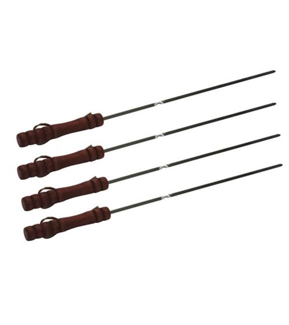 Chromowane szpikulce do grilla BBQ 40 cm - 4 szt.