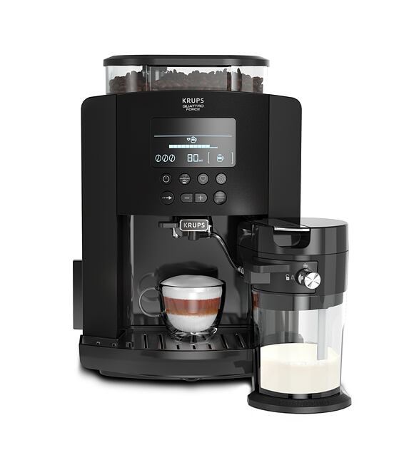Arabica Latté Display Ekspres ciśnieniowy - czarny KRUPS EA819N10