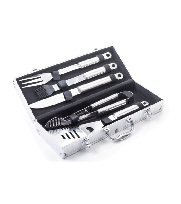 Narzędzia do grillowania G21 zestaw 5 sztuk, aluminiowa walizka
