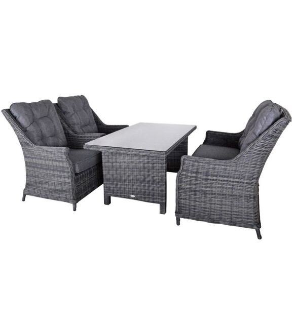 New York Dining  zestaw rattanowy, antracyt ROJAPLAST 1065/1