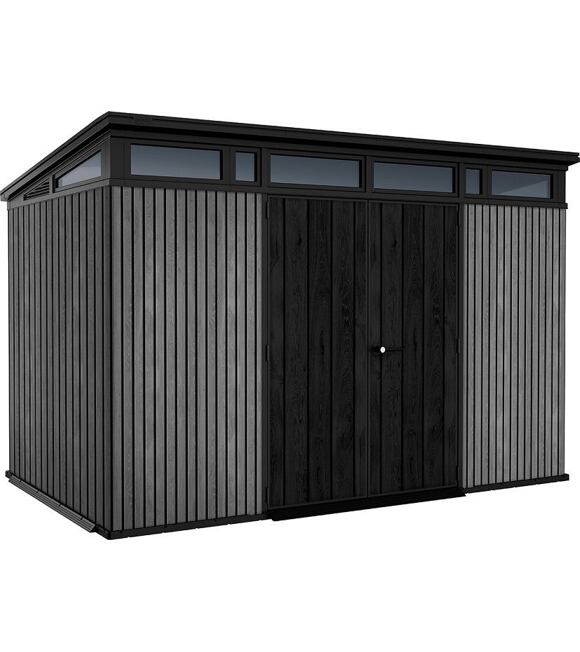 Pent Signature Domek ogrodowy 11x7, 342 x 226 x 216 cm, szary KETER 259824