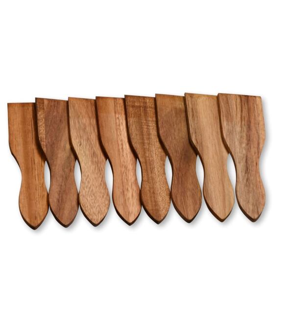 Szpatułki do raclette 8 szt, 13 x 3,5 cm, drewno akacjowe KESPER 28968