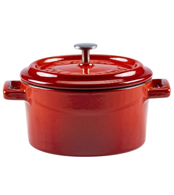 Garnek Ø 10 cm, 0,35 l, żeliwny, czerwony LAVA METAL LVYTC10K2R