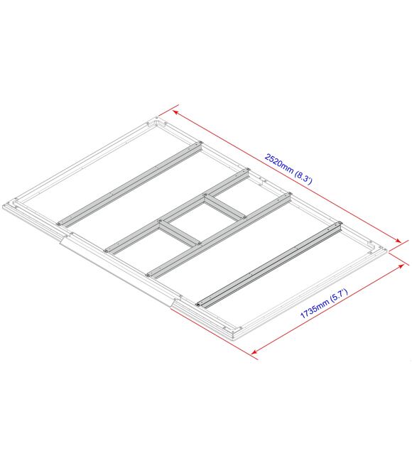 Profile podłogowe do domków 4,7 m² DURAMAX 57102