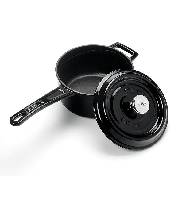 Garnek Ø 16 cm, 1,35 l, żeliwny, czarny LAVA METAL LVYSOS16K2B