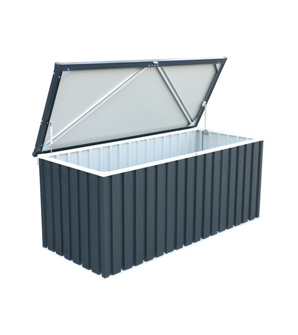 Skrzynia ogrodowa do przechowywania 174 x 72 x 73 cm, 770 l, antracyt DURAMAX 71151