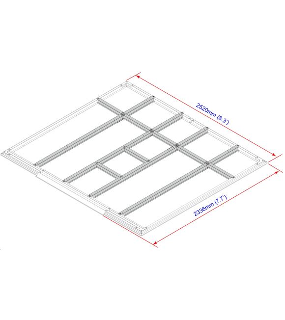 Profile podłogowe do domków 6,3 m² DURAMAX 57112