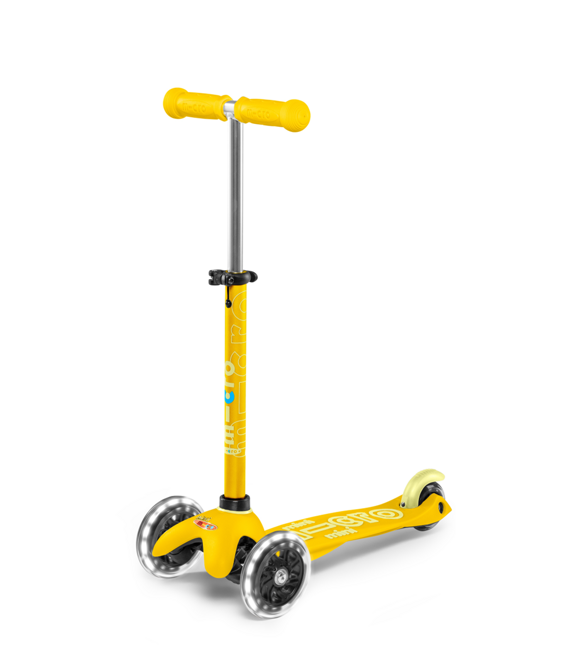 Mini deluxe hulajnoga LED żółta Micro MMD053