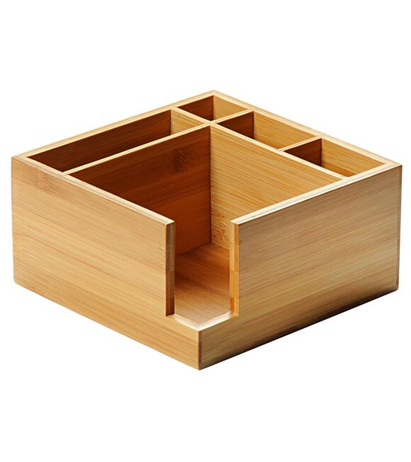 Organizer kuchenny, 5 przegródek, 18 x 9 x 18 cm, bambus KESPER 70851