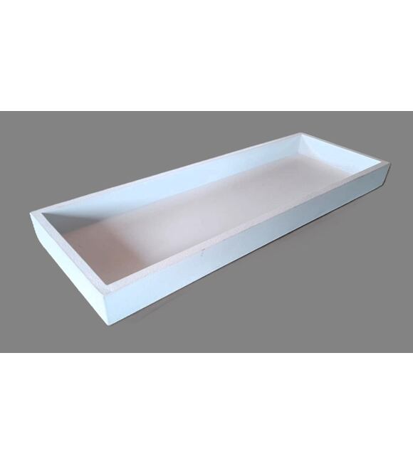 Taca prostokątna drewniana biała 40 x 14 cm Prodex 670700