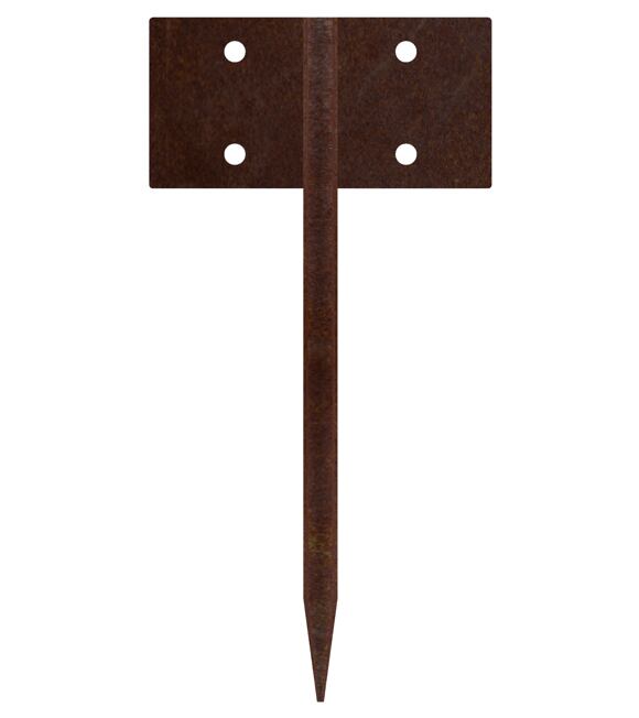 Urbis Łącznik do obrzeża ogrodowego 25 x 10 cm, corten, prosty CORGARDEN 1032