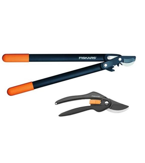 Zestaw Fiskars sekator dwuręczny M 112290 +sekator nożycowy 112290+111260