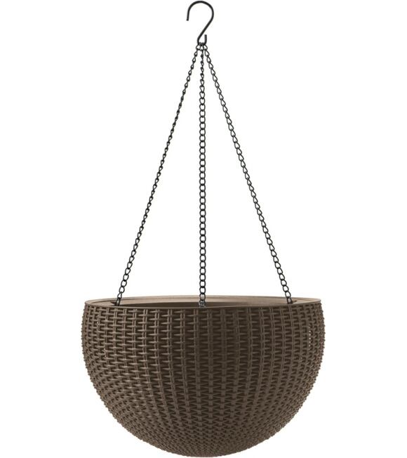 Doniczka Hanging Sphere 35 x 35 x 22 cm brązowa KETER 229544