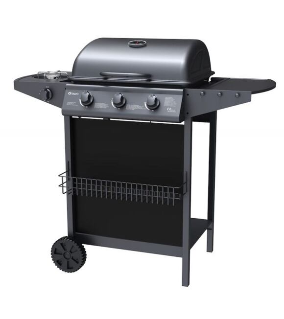 Grill gazowy Hampton 3 z trzema palnikami, 11 kW, Tepro 3196