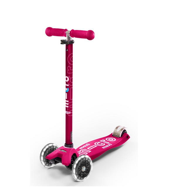 Maxi deluxe hulajnoga LED pink Micro MMD077