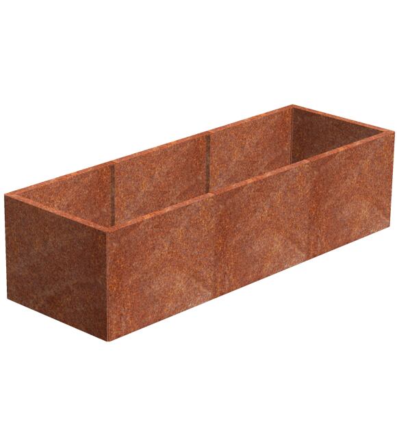 Alto Podwyższona grządka 69 x 204 x 52 cm, corten CORGARDEN 1011