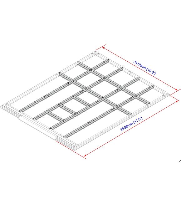 Profile podłogowe do domków 11,6  m² DURAMAX 57222
