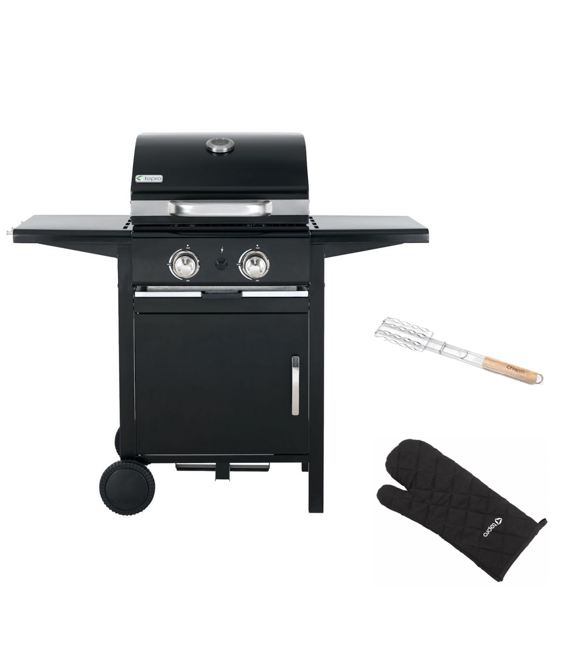 Grill gazowy Mayfield 2 + uchwyt na kiełbaski + rękawice Zestaw Tepro TT3160+TT8527+TT8532