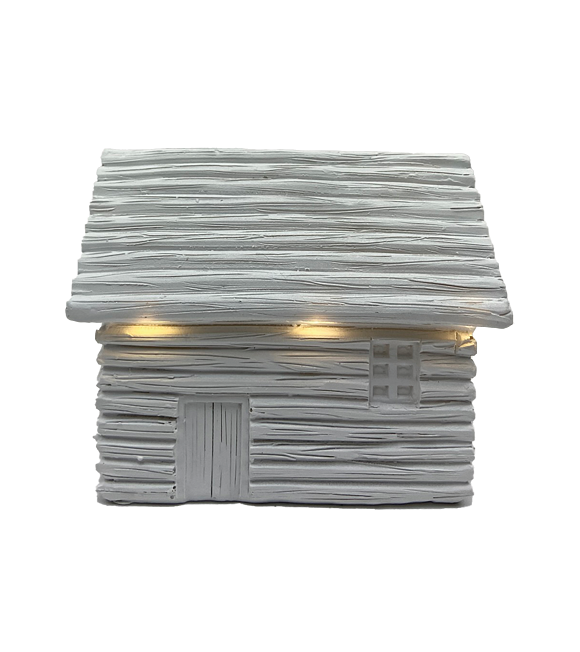 Biały domek LED 14 x 10 cm Prodex A00545