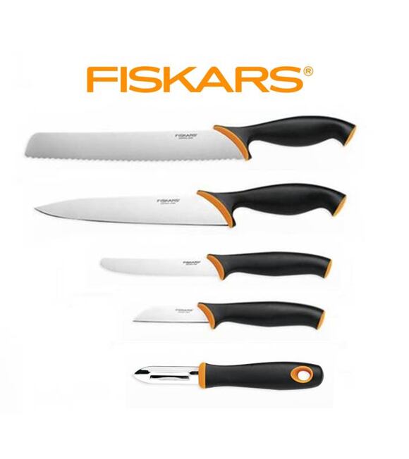 Zestaw noży i obieraczka Fiskars Functional Form 857129+05+04+01+02