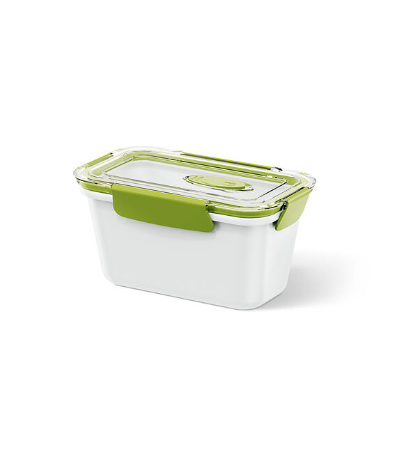 Pudełko na żywność biało-zielone Bento Box - 0,9 l Emsa 513959