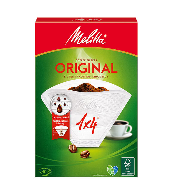 Original Filtry do kawy 1x4 40 szt MELITTA 6657291