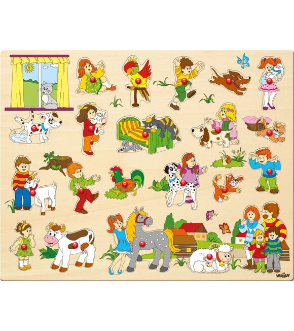 Duże puzzle z uchwytami Woody 102191912