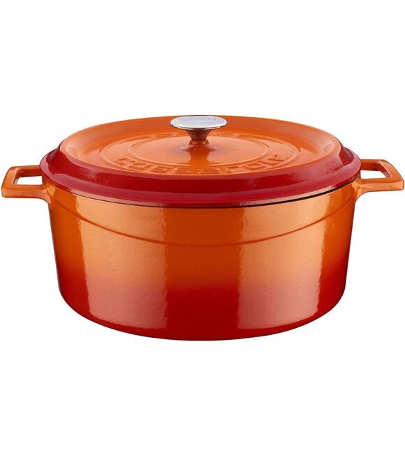 Garnek Ø 32 cm, 9,8 l, żeliwny, pomarańczowy LAVA METAL LVYTC32K2OR